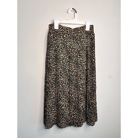 J. Crew pleated animal print skirt 0 - Picture 2 of 6